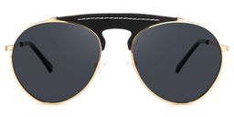 Elvira Geometric Black Sunglasses0