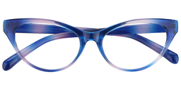 Babur Cateye Blue Reading Glasses1