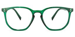 Walter Round Dark-Green Glasses0