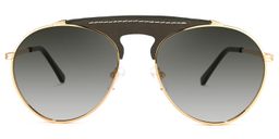 Elvira Geometric Dark-Green Sunglasses0