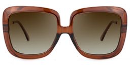 Winter Square Brown Sunglasses0