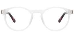 Carrie Round White Glasses0