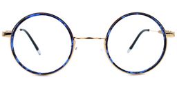 Leon Retro Blue Glasses0