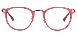 Corrine Round Red Glasses0