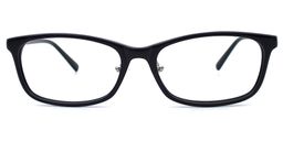 Judy Rectangle Black Glasses0