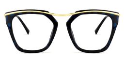 Yadiel Geometric Black-Blue Glasses0