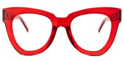 Yaser Geometric Red Glasses0