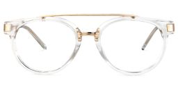 Rebekah Aviator Clear Glasses0