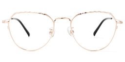 Francis Geometric Rose-Gold Glasses0