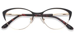 Cian Cat Eye Black Glasses1