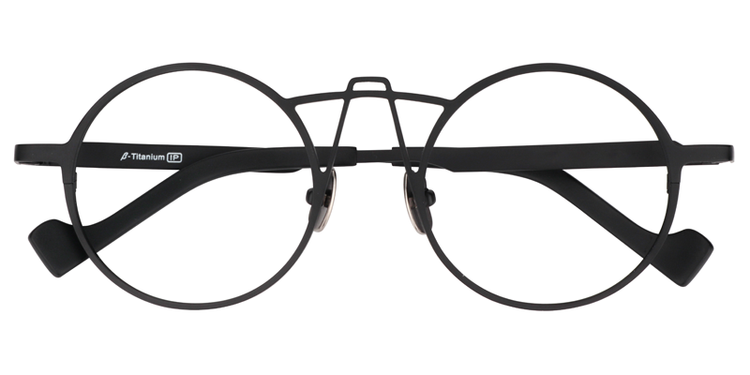Abdul Round Black Glasses