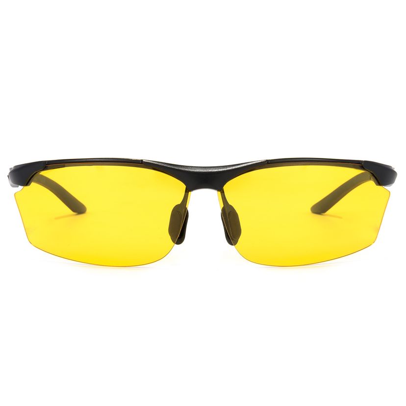 Godfrey Rectangle Yellow Lenses Cycling Goggles