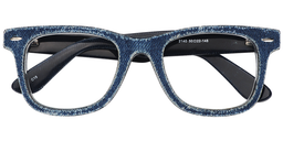 Mike Rectangle Blue Glasses 1
