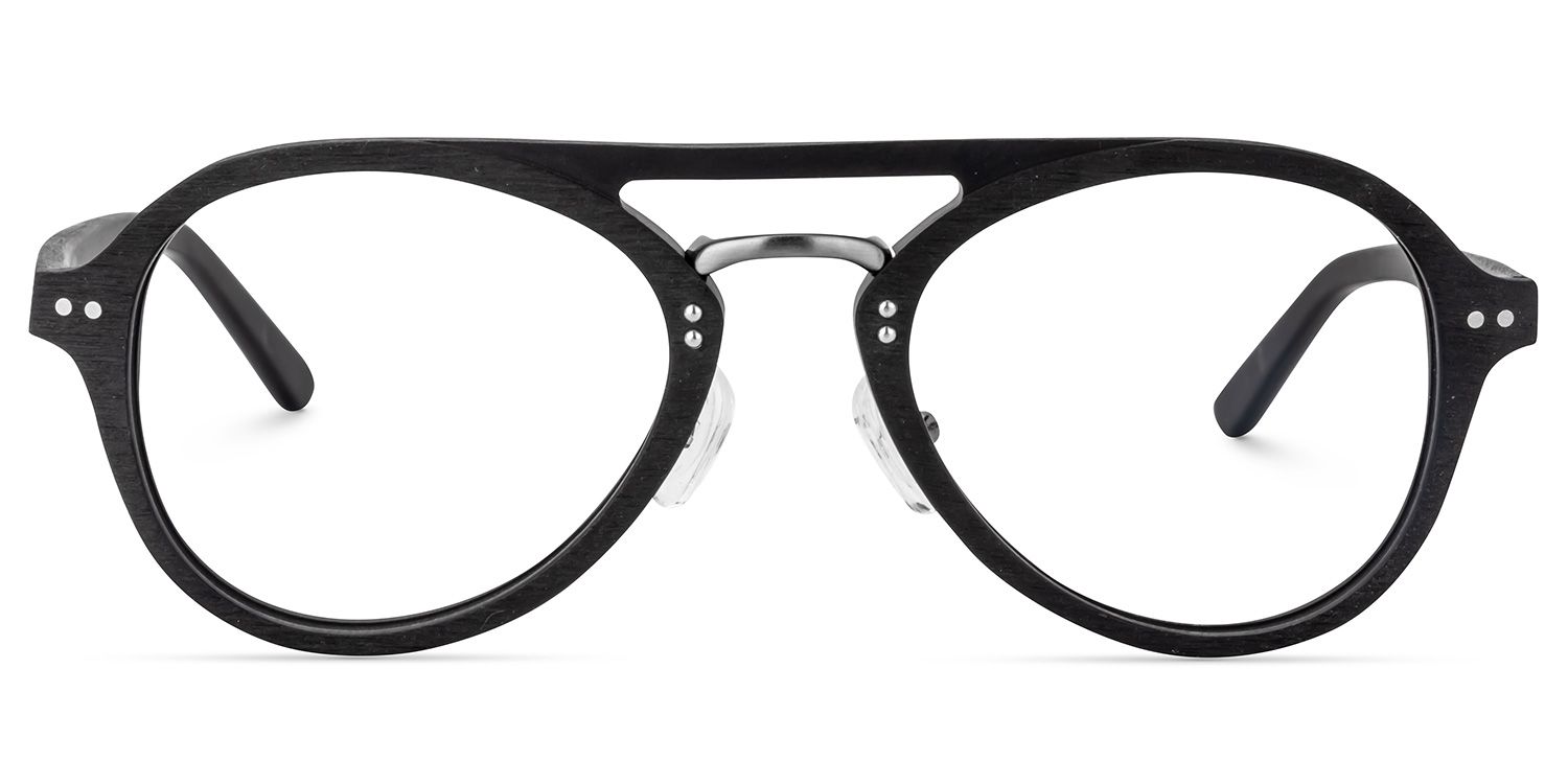 Aviator Black Glasses | Zeelool Glasses0