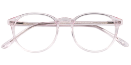 Nydia Oval Glasses Pink Glasses1