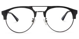 Claude Aviator Black Glasses0