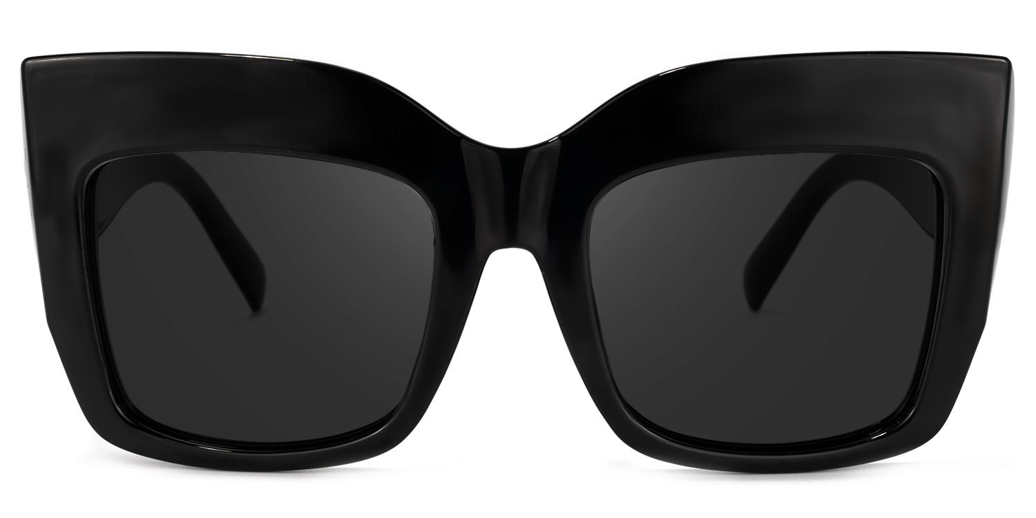Alberta Black Square Sunglasses to Frame Your Face | ZEELOOL0