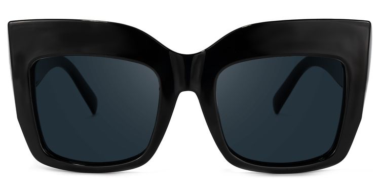 Alberta Cat Eye Black Sunglasses