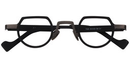 Timothy Round Black Glasses1