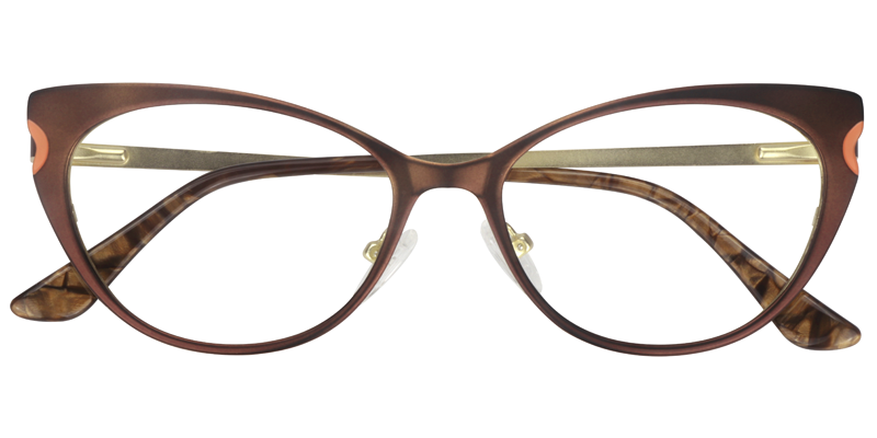 Cateye Brown Glasses | Zeelool Eyeglass Frames1