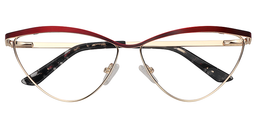 Hedy Cateye Red Glasses2