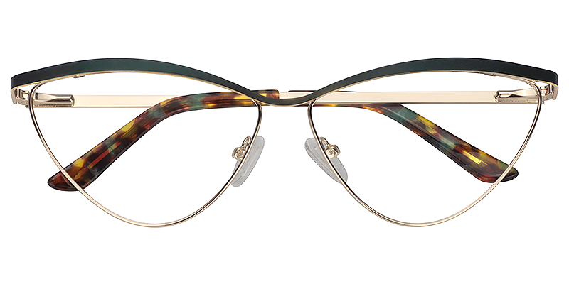Green Cateye Glasses | Zeelool Eyeglass Frames2