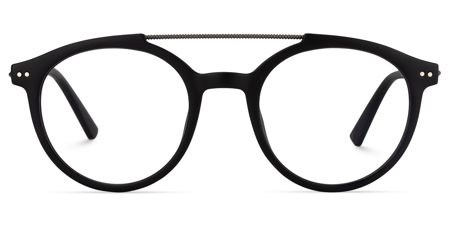 Aviator Black Glasses | Zeelool Glasses0