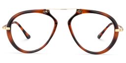 Darius Geometric Tortoise Glasses0