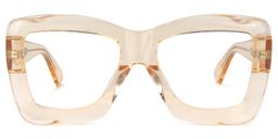 Serenity Square Beige Glasses0