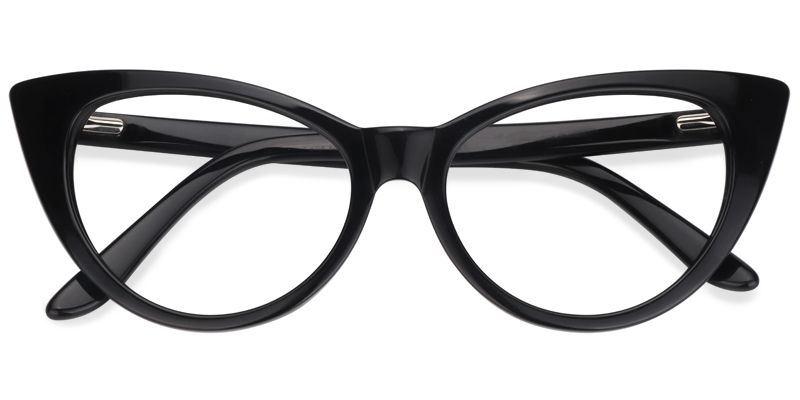 Jaden Cat-eye Black Eyeglasses and Glasses Frames1