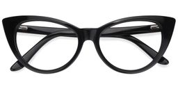 Jaden Black Cat eye Glasses1