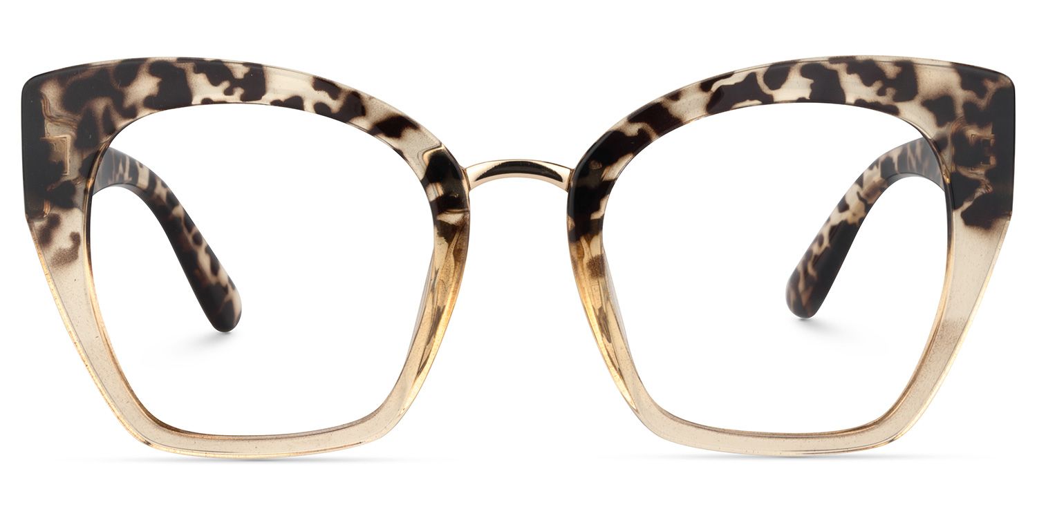 Cat Eye Light Tortoise Glasses | Zeelool Glasses0