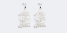 Stylish White Pearl Earrings2