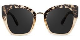 Denis Light-Tortoise Cat eye Sunglasses0