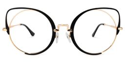 Candance Cateye Black Glasses0
