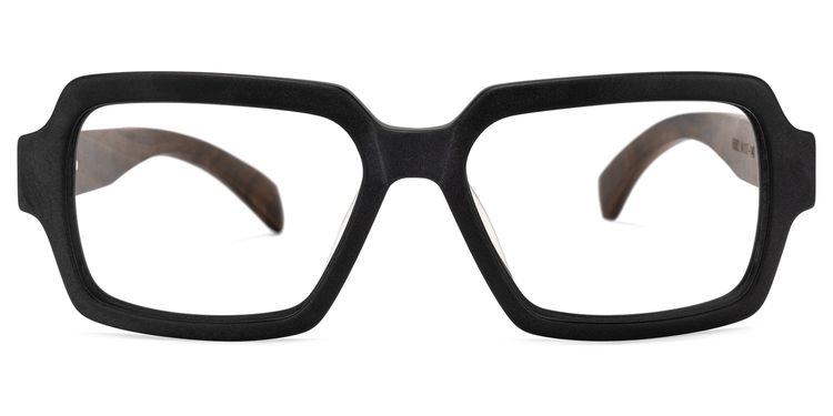 Nikki Square Black Glasses