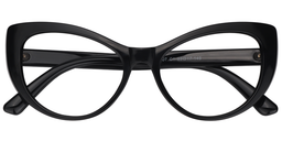 Cynthia Cat Eye Black Glasses1