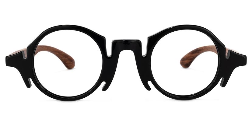 Charlie Round Black Glasses