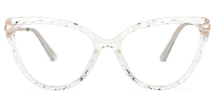 Lucas Cateye Clear Glasses