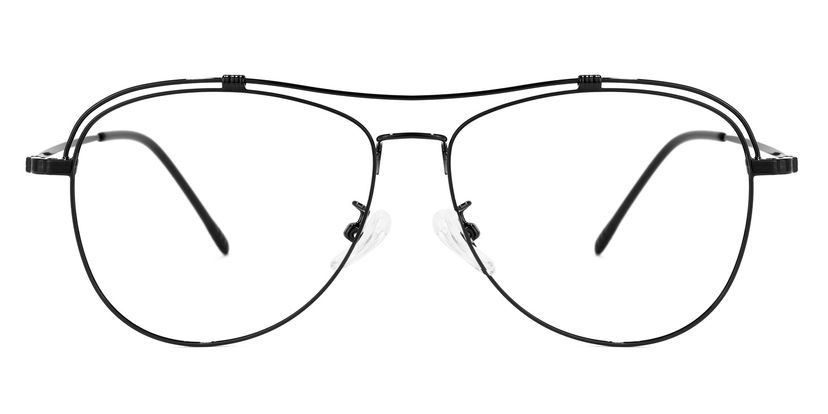 Terica Aviator Black Glasses