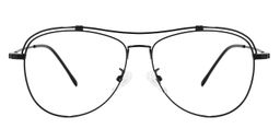 Terica Aviator Black Glasses0