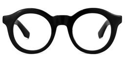 Barger Round Black Glasses0