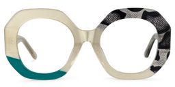 Kinkle Geometric Snake-Skin Glasses0