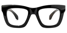 Sharnel Square Black Glasses0