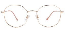 Harris Geometric Rose-Gold Glasses0