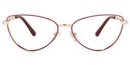 Lorenzo Cateye Red Glasses0