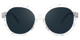 Lila Round Clear Glasses11