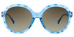 Lila Round Light-Blue Glasses7