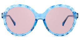 Lila Round Light-Blue Glasses10