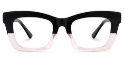 Vargas Square Black-Pink Glasses0